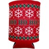 Ho Ho Ho Pattern Christmas Sweater Collapsible Can Coolie