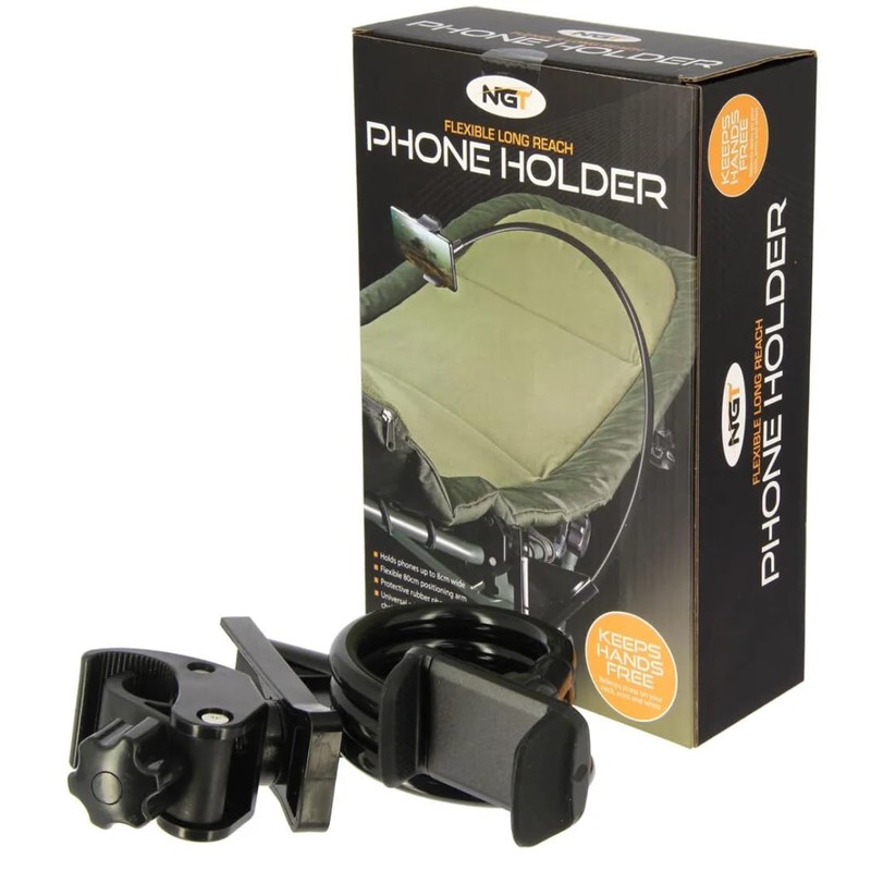 NGT HANDS FREE Flexable Phone Holder Carp Fishing fits Chair