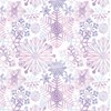 Stesha Party Purple Snowflake Christmas Wrapping Paper - Folded Flat
