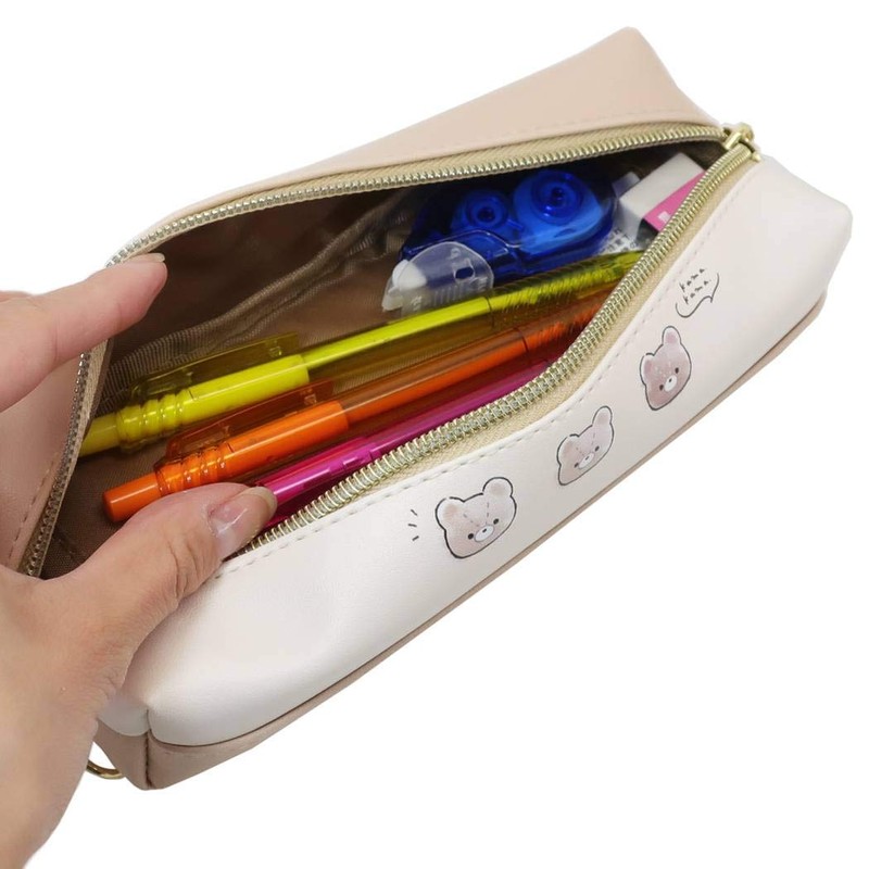 Pencil Case [2 Room Pen Case] Bear/Petit Bear Life Kamio