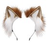 ZFKJERS Handmade Fur Fox Cat Ears Headband Fursuit Headwear Cosplay