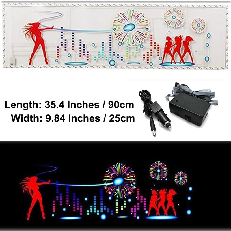 keeda Sound Music Activate Sensor Car Auto Sticker LED Light