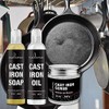 Culina Supreme Cast Iron Care Set: Restoring Scrub, Cleaning Soap