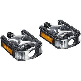 Point City-/komfort-pedale - Aluminium - Kraton-auflage, silber-schwarz, 26007400 City-/Komfort-Pedale-Aluminium-Kraton-Auflage, chromefarben