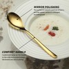 Berglander Gold Wedding Silverware Set 60pcs Service for 20, Titanium