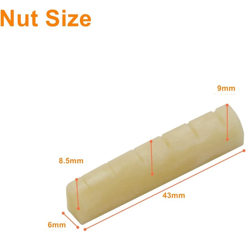 MUSICAL STRING 2 set 6 string acoustic guitar bridge bone