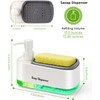 LINZOM Hand and Dish Soap Dispenser Set for Kitchen Dual