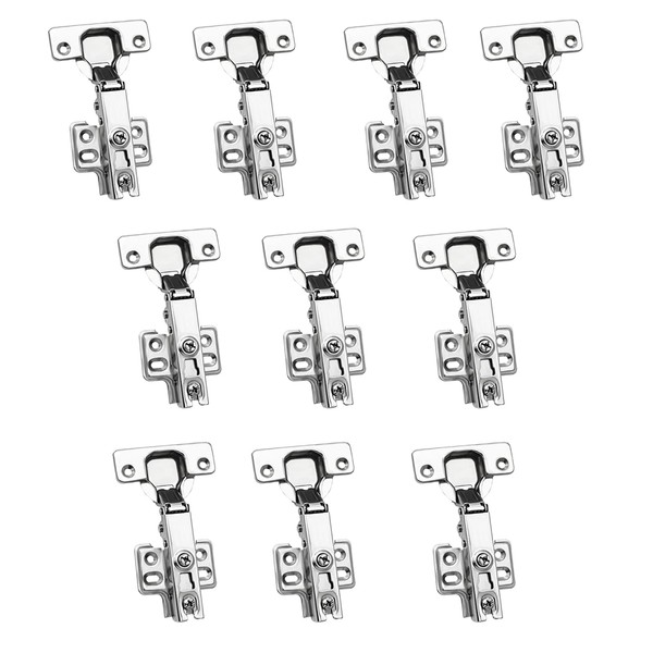 WOOLUCK Pack of 10 Door Hinges, 110 Degree Corner Stop,