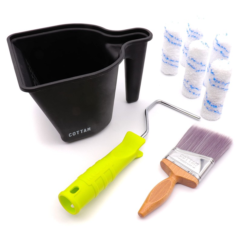 COTTAM Cutting In Brush Set | Small Angled Paint Brush