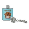 Hamster Them Cheeks Eating Sunflower Seed Stainless Steel 1oz Mini