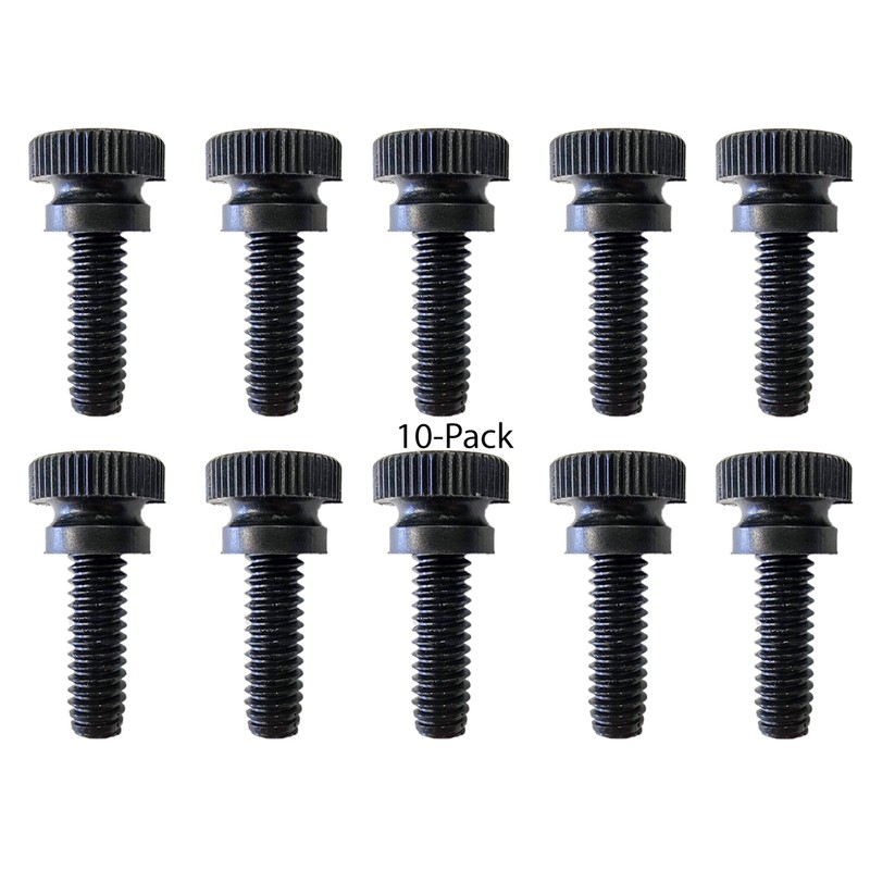 Nylon Thumb Screws, 1/4"-20 Thread (10, Black, 1/2")