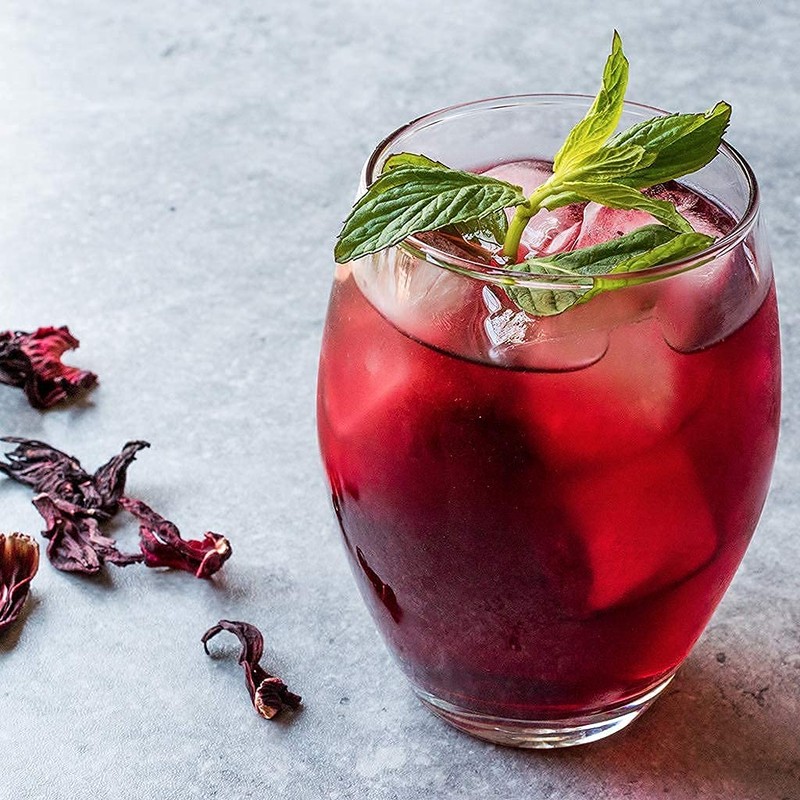 4oz Hibiscus Flowers Whole Soft for Tea, Flor de Jamaica