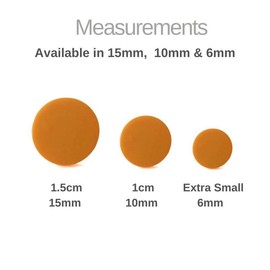 Stud Earrings for Women in Mustard Yellow, Geometric Round Jewellery Gifts for Her, Christmas Gifts under £10 (Small 10mm)