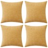 MIULEE Pack of 4 Throw Pillow Covers 18x18 Inch Soft