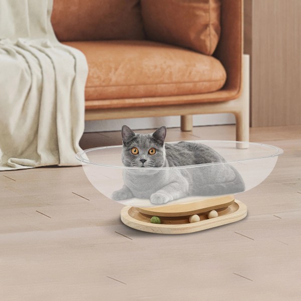 Space Capsule Cat Bed, Indoor Cats Bed Cat Nest With
