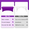 HAISIWLKJ 3 Pack Table Cloth 8ft Purple Tablecloths for Rectangle