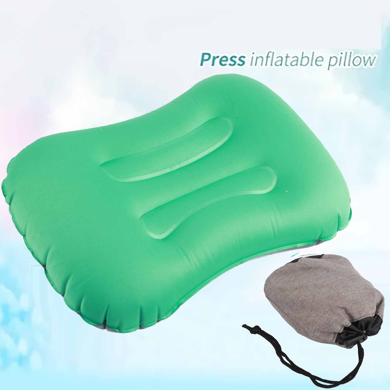 Inflatable Pillow Curved Structure Self Inflating Foldable Portable Inflatable Camping