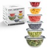 COOK WITH COLOR 12 Pc Glass Mixing Bowl Set with