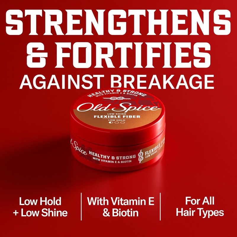 Old Spice, Hair Styling Fiber Wax for Men Flexible HoldLow