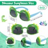 Hifot 2 Stück Sonnenbrille Kinder Jungen Mädchen, Dinosaurier Sonnenbrille Jungen
