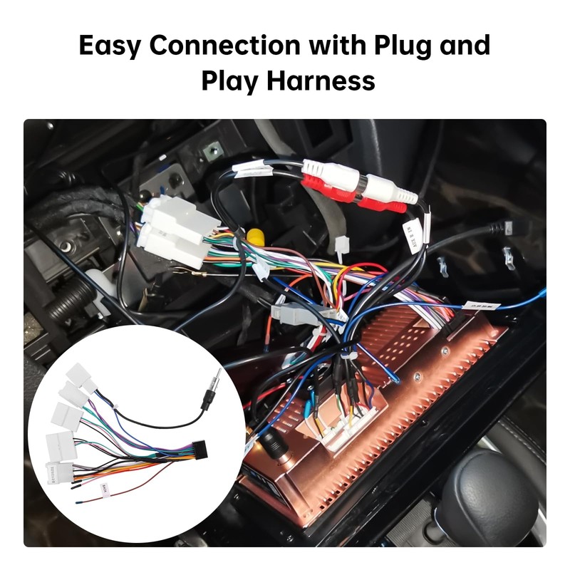 ViaBecs 16PIN Car aftermarket Radio Wiring Harness for Toyota Camry