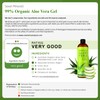 Seven Minerals, Travel Size Organic Aloe Vera Gel from freshly