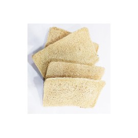 Yuktha Eternal Back to Natural Secrets Everyday Natural Sun Dried Bath Loofah | Body Sponge & Scrubber for Men & Women | Organic Luffa for Bath Shower Skin Exfoliation (Pack of 4)