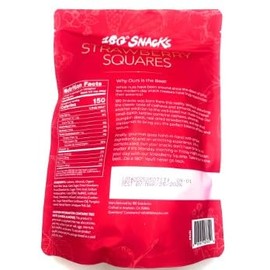 180 Snacks, Strawberry Squares, with Almonds, Cashews, Pumpkin Seeds, Dried Strawberries and Cranberries, 425 g