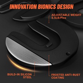 HYPATA 55 lbs Single Adjustable Dumbbell Set, Adjust Dumbbell Weight for Exercises Single Dumbbell for Men and Women in Home Gym Workout Equipment, Dumbbell with Tray Suitable for Full Body