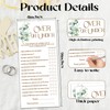 RPLCSPC Printed Party Bridal Shower Games, Over or Under, Botanical