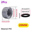 Ctyjia 2 Pack Female Thread Pipe Fitting Cap, 20mm Fitting
