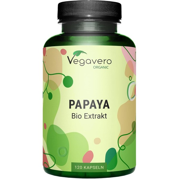 Organic Papaya Capsules Vegavero® | 1400 mg High-Potency Extract |