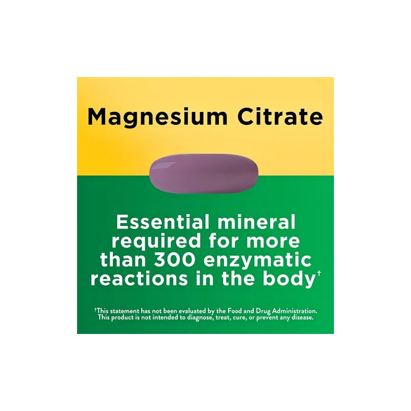 Natura Made Magnesium Citrate 250 Mg Magnesio 60 Softgels Sabor