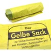 10 Rollen Gelber Sack, Gelbe S√§cke mit praktischem Zugband, 90
