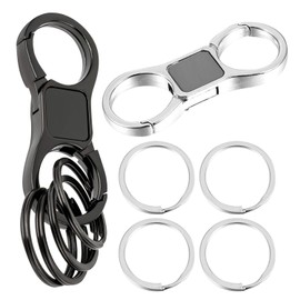 2 Pieces Creative Metal Keychains, Men's Keychains, Car Keychains, Detachable Keychains, DIY Keychain Materials, Quick Release Keychains