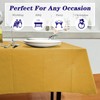 [6 Pack] Gold Paper Tablecloth Disposable for Rectangle Tables, 54