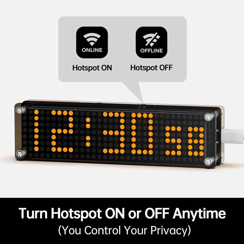 NPHMbM 10 Inch Big Digital Clock with WiFi NTP Sync,Smart
