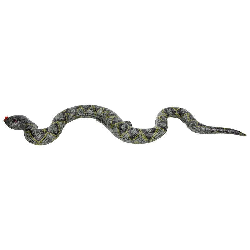 10pcs Inflatable Snakes Toy Scary Snake for Garden Farm Swimming