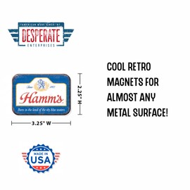 Desperate Enterprises Hamm's - Sky Blue Refrigerator Magnet - Funny Magnets for Office, Home & School - Made in The USA