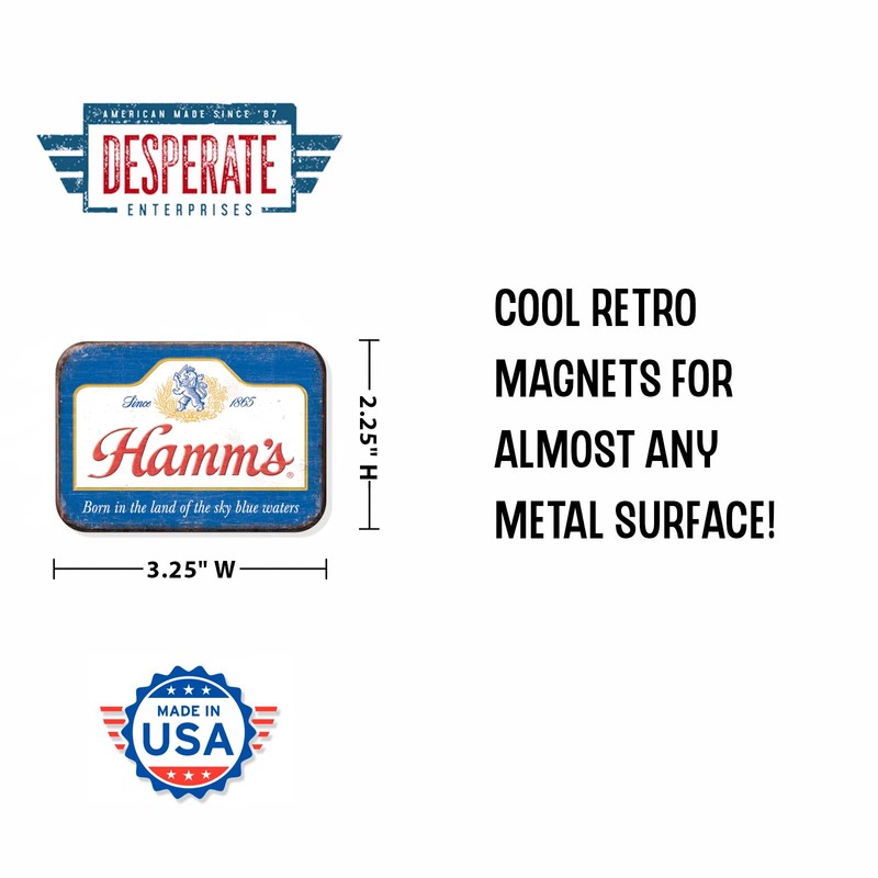 Desperate Enterprises Hamm's - Sky Blue Refrigerator Magnet - Funny