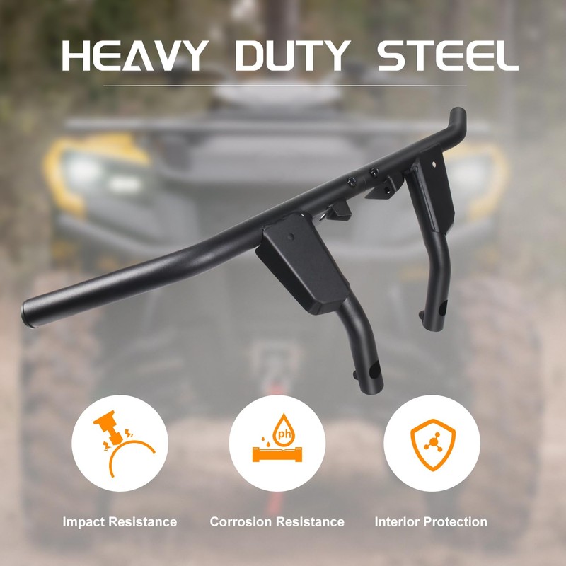 CUSAUTV Front Bumper Guard for Outlander 500 700, Heavy Duty