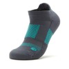 TRAQ Q-FLOW ARCH COMPRESSION SOCKSGREY/TEAL-M