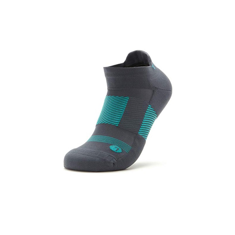 TRAQ Q-FLOW ARCH COMPRESSION SOCKSGREY/TEAL-M