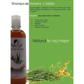 Shampoo De Romero Sabila Artesanal Y Orgánico Natural Shower