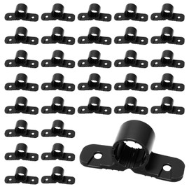 HARSKIYER 60 Pack 3/4 Inch Pex Suspension Clamp, Plastic Pex Clamps Standard Style Pipe Clips for Copper, Cpvc Piping Systems, Black Pipe Supports