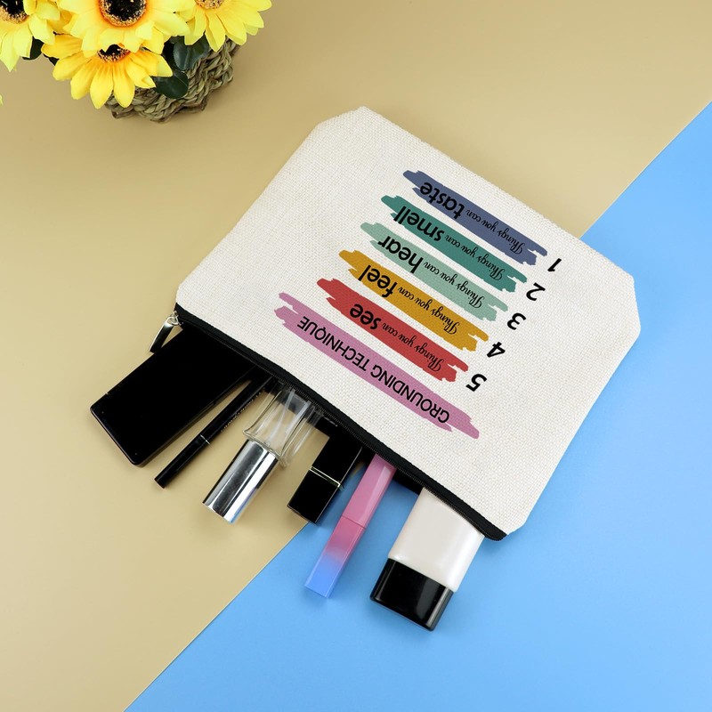 Therapist Gifts Mental Health Makeup Bag School Counselor Gift for