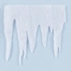 2 m x 36 cm deep Christmas icicle fringe