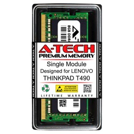 A-Tech 8GB RAM for Lenovo THINKPAD T490 | DDR4 2400MHz SODIMM PC4-19200 260-Pin Non-ECC Memory Upgrade Module