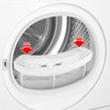 SPARES2GO Complete Lint Screen Fluff Cage Filter for Beko Adorina