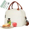 Bolsa del Almuerzo, TAVZEW Hielera Reutilizable de Doble Cubierta, Tela